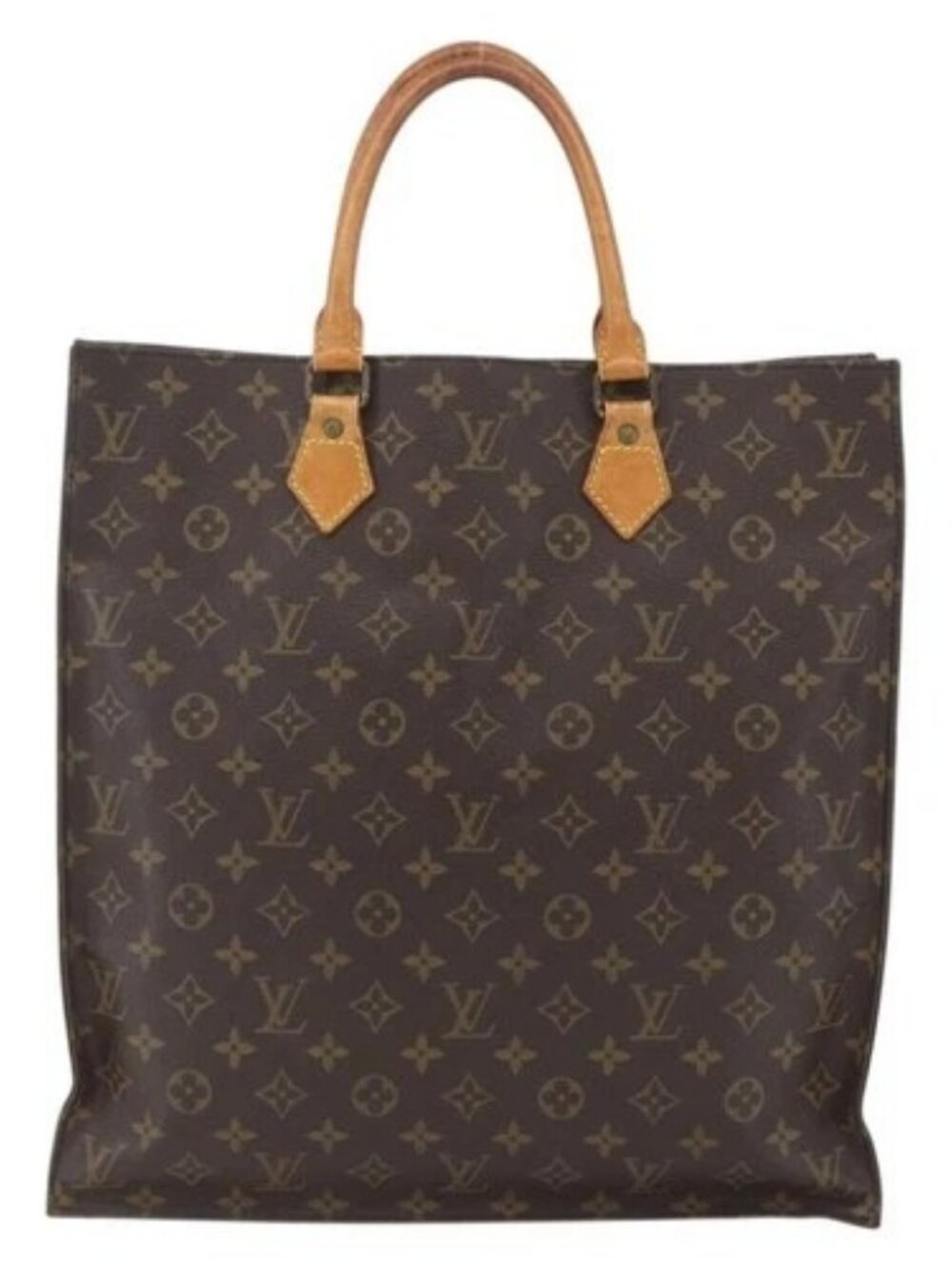 LOUIS VUITTON Monogram Sac Plat Hand Bag M51140 LV Auth bs32926 - Picture 3 of 16